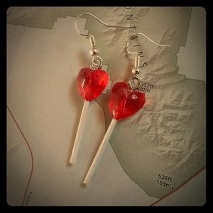 Red ♡ Sucker Pop Earrings